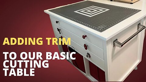 How to Add Trim to Basic Cabinetry - Trimming out Pattern Projector Cutting Table