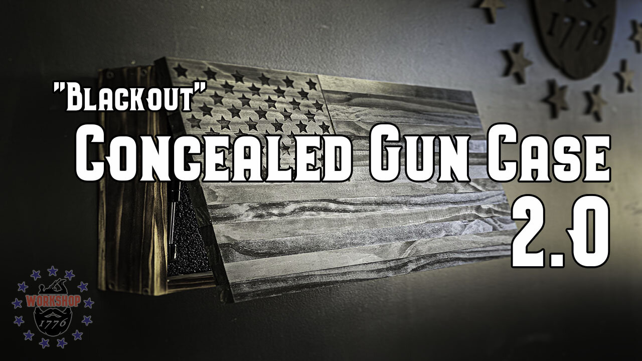 "Blackout" American Flag Concealed Gun Case