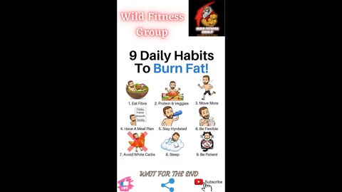 🔥9 daily habits to burn fat🔥#shorts🔥#viralshorts🔥#fitnessshorts🔥#wildfitnessgroup🔥