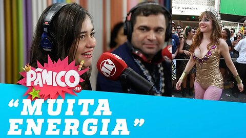 Alessandra Negrini se sente uma ROCKSTAR no carnaval de SP