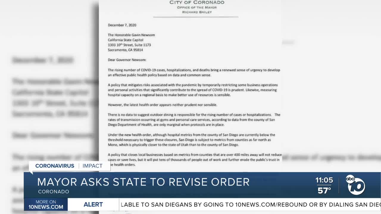 Coronado mayor questions latest restrictions