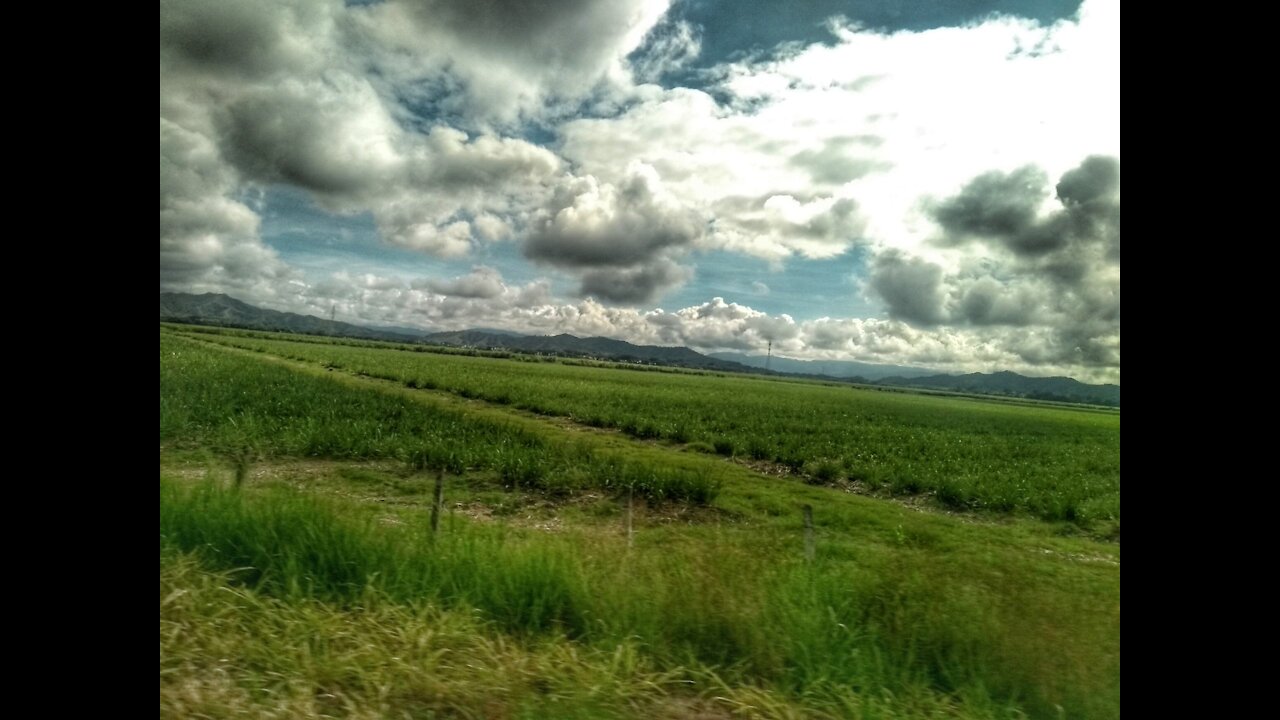 Viaje en autobús por el valle del cauca, Colombia