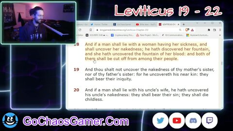 Leviticus 19-22 King James Version (KJV) 2/26/2022