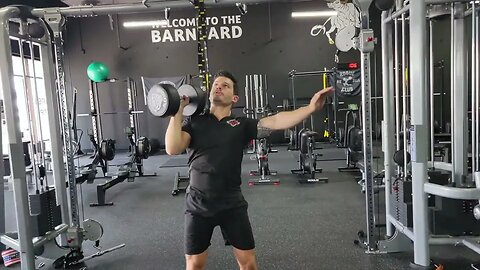 Dumbbell Circus Press Single Arm Push Press