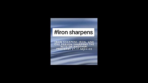 iron sharpens #wits #bibleverse #biblebuild #biblia #bibleverseoftheday♥️💚💙💜🧡💛