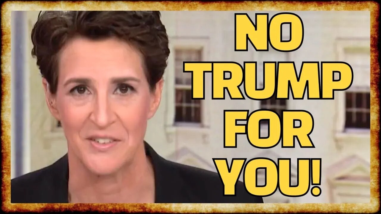 Maddow's LAUGHABLE Excuse for Ignoring Trump's Campaign Speech