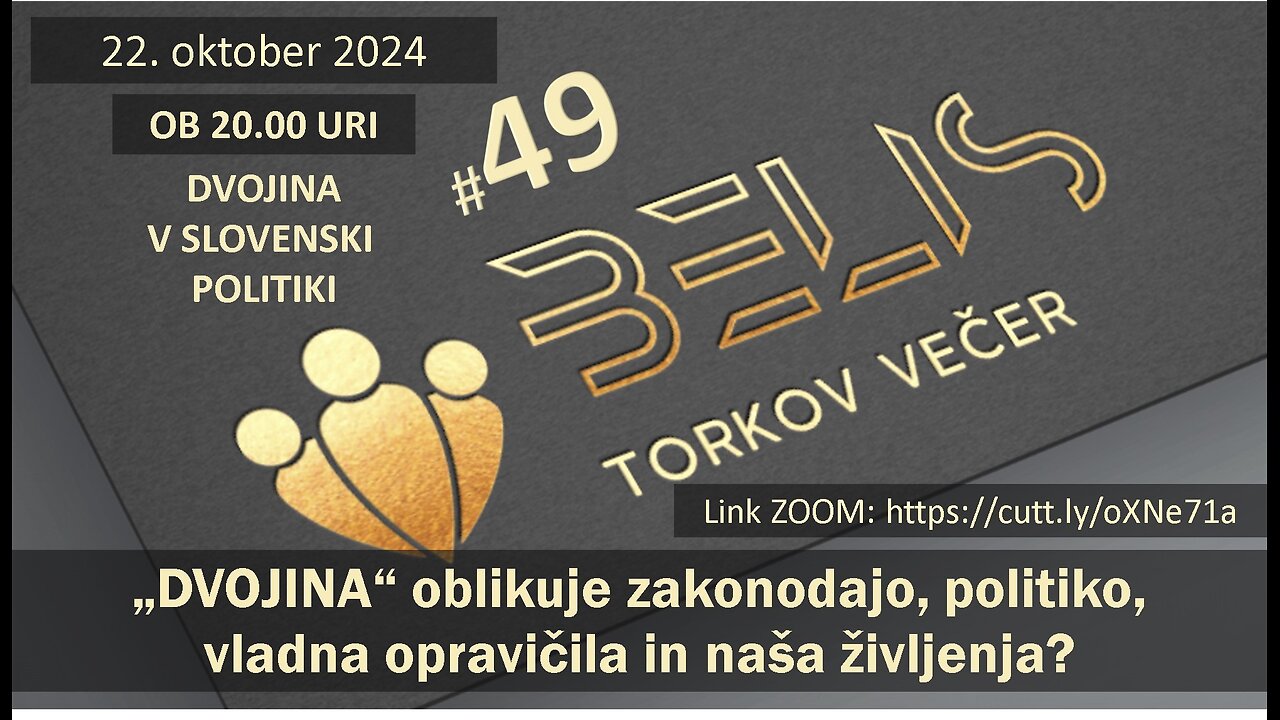 #49. Torkov Večer - "Kako DVOJINA oblikuje zakonodajo, politiko, vladna opravičila in naša življenja"