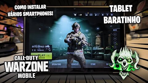 TABLET BARATINHO RODANDO WARZONE MOBILE | COMO INSTALAR WARZONE MOBILE EM VÁRIOS SMARTPHONES!