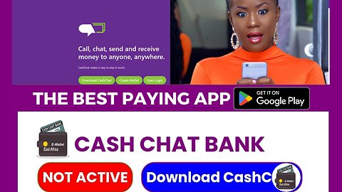WE ARE WORKING RIGHT NOW IN CASH CHAT BANK