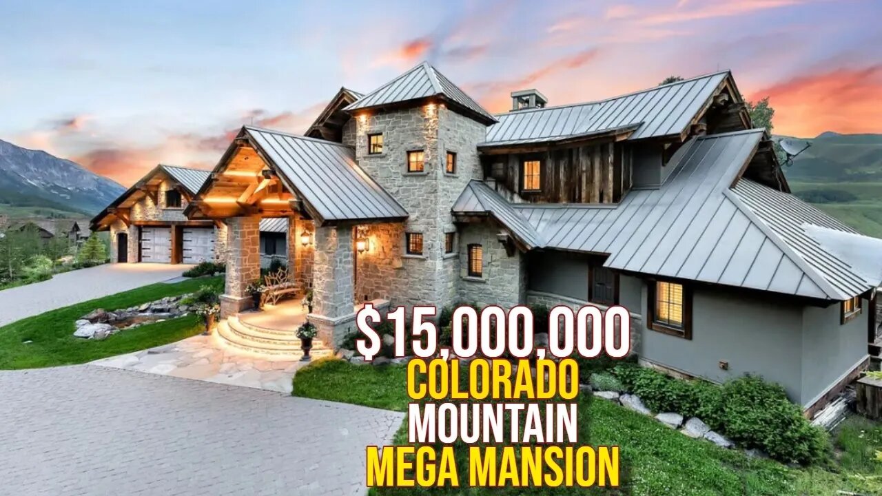 Inside $15,000,000 Colorado Mountain Mega Mansion