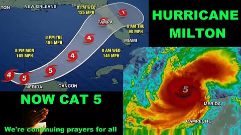 Hurricane Milton Now CAT 5, "Rapidly Intensified"? .... Hummm.