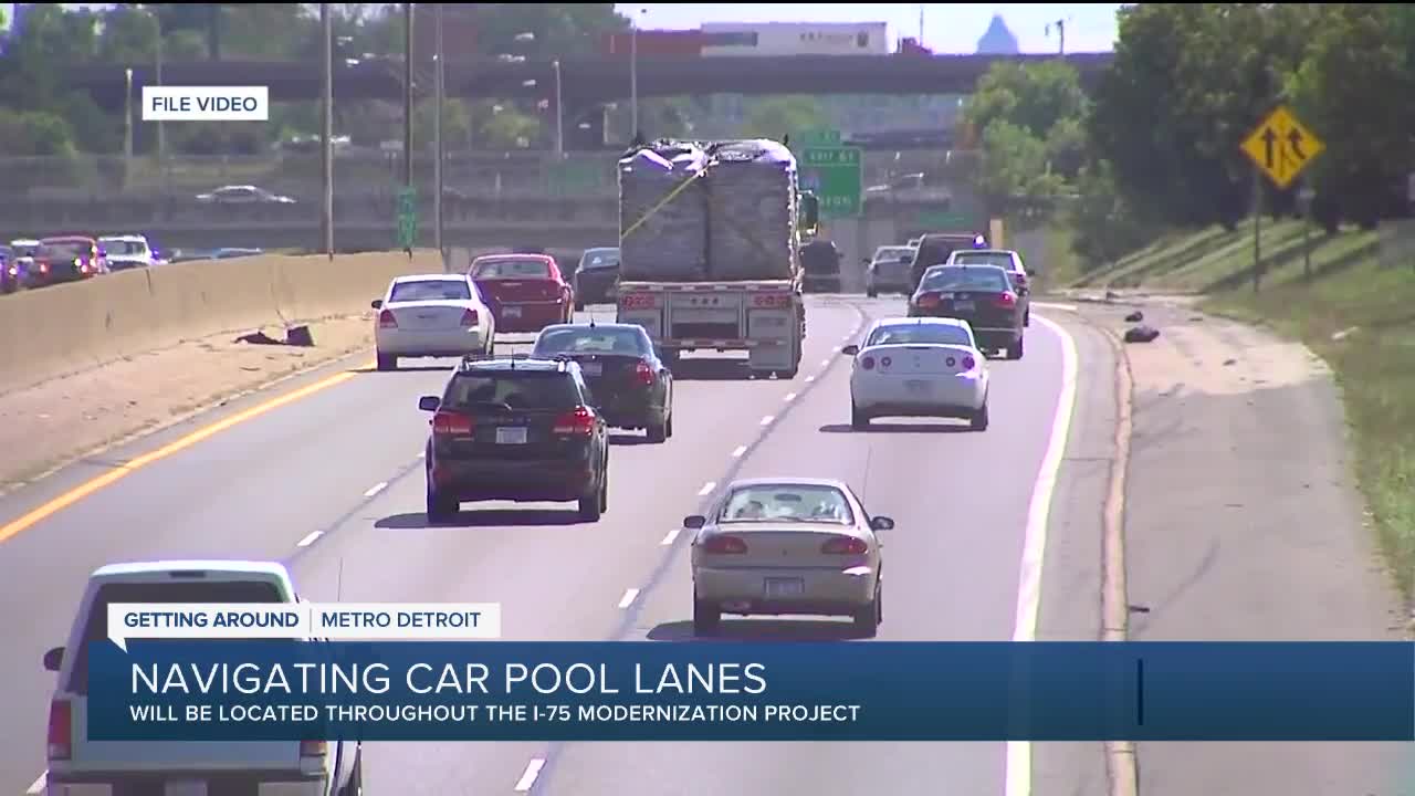 Construction starting on first-ever carpooling lanes on I-75 in Michigan