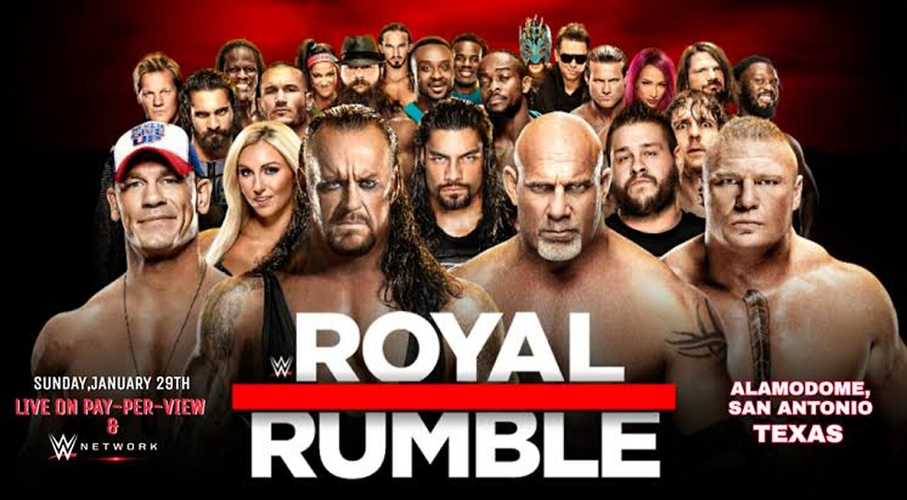 WWE royal rumble match everyone is very angry