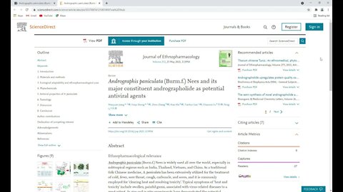 Andrographis paniculata - confers anti-viral effects in vivo & in vitro