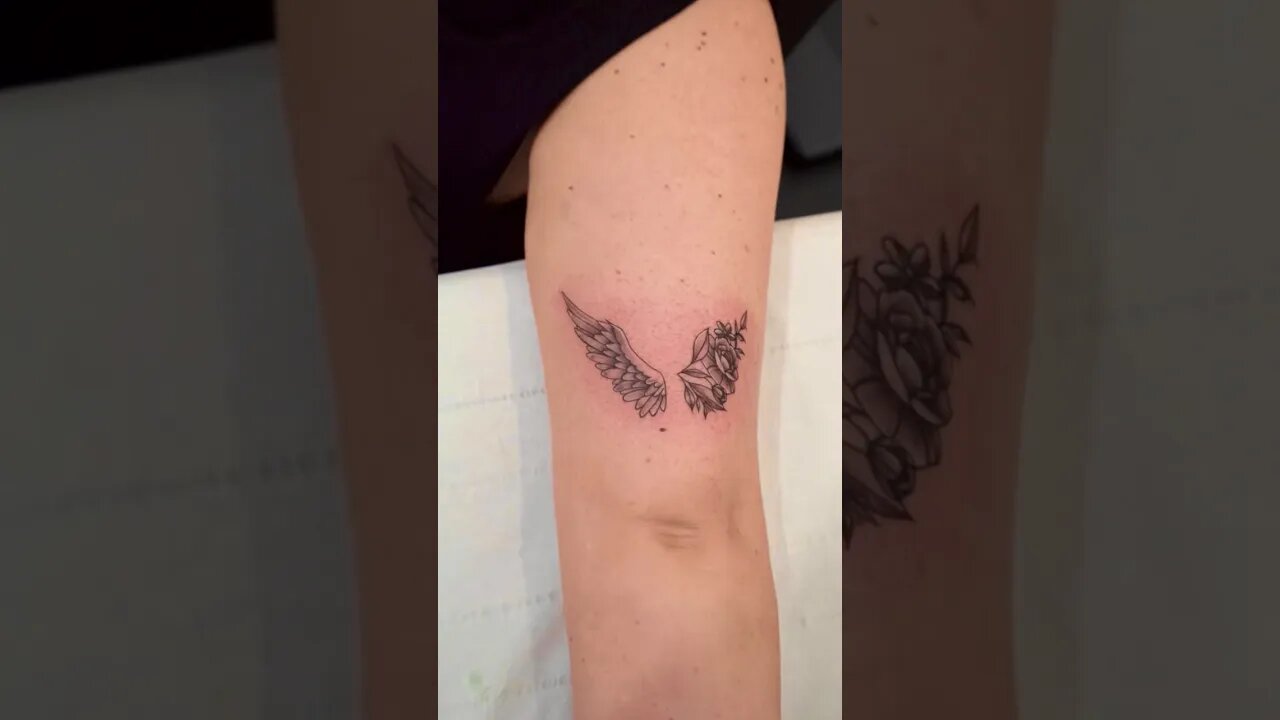 Angel Wings Tattoo #shorts #tattoo #tattoos #tattooshorts #tattoodesign #tattooartist #tattooart