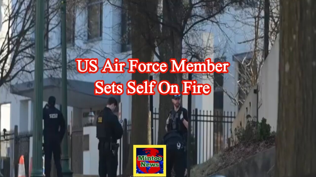 US airman sets himself on fire outside Israel embassy to protest ‘genocide’