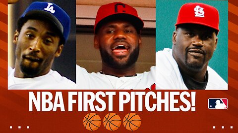 Best first pitches from NBA players