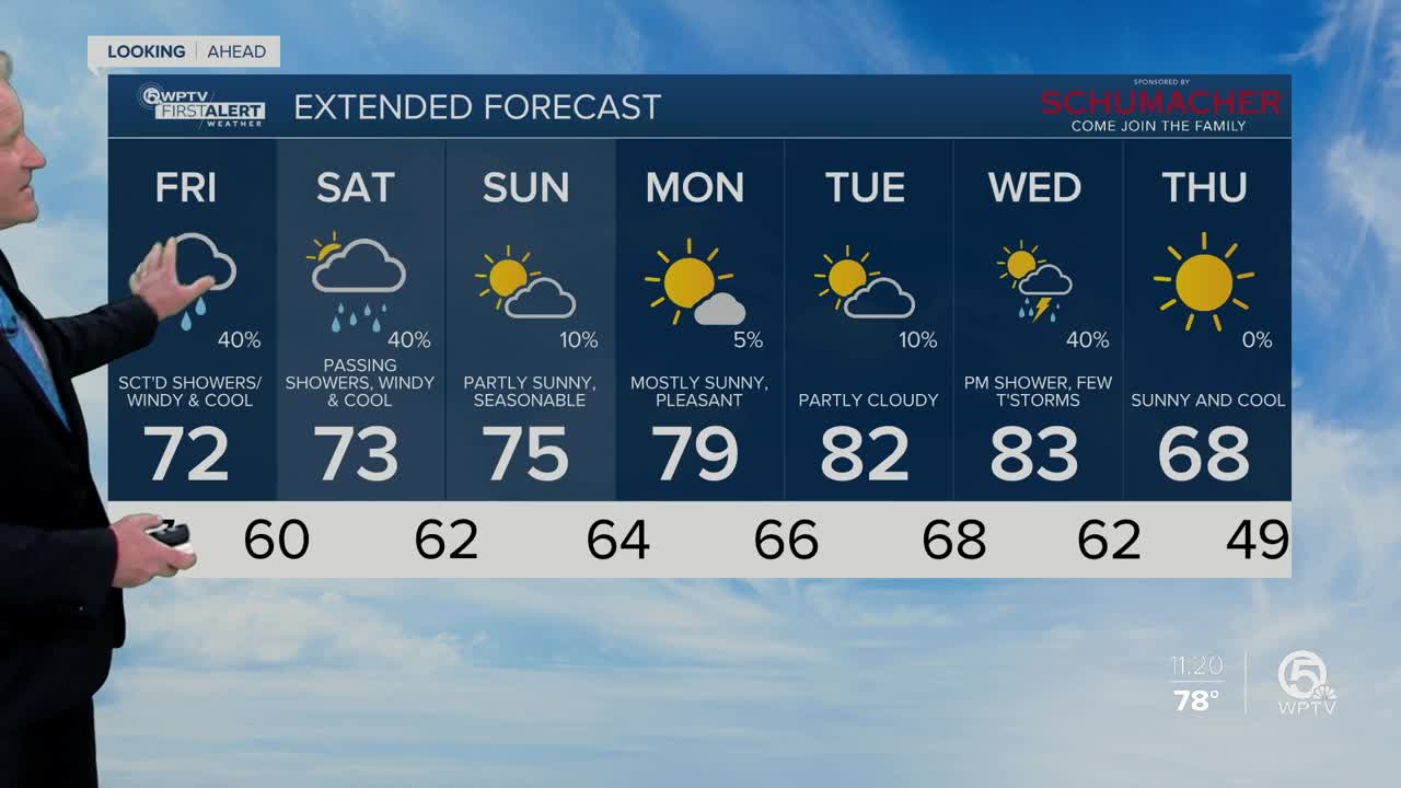 Latest Weather Forecast 11 p.m. Thursday