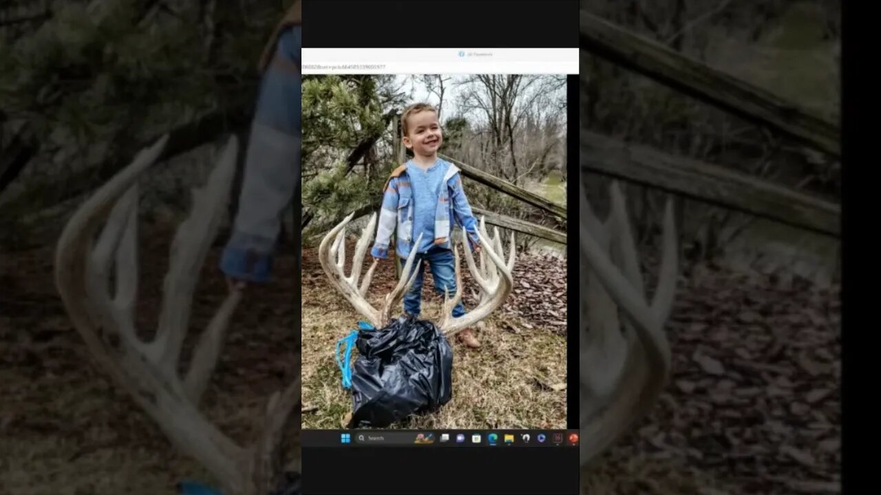 276 INCH BUCK FOUND BY 3-YEAR-OLD!