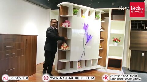 Movable space saving kitchen furniture