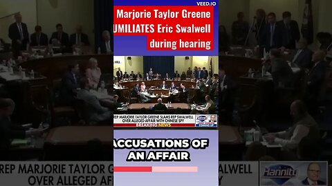 Marjorie Taylor Greene ROASTS Swalwell’s Chinese spy scandal #shorts