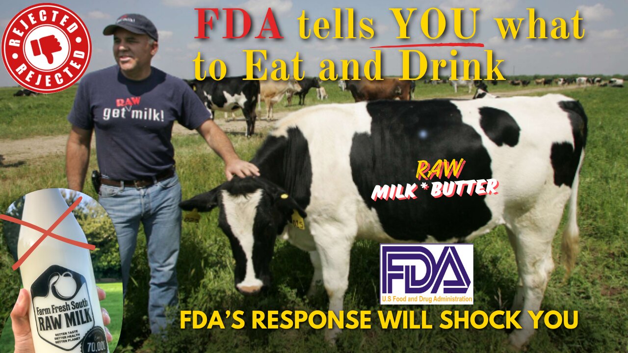 The FDA tells you what to eat and drink - You do not have a choice!