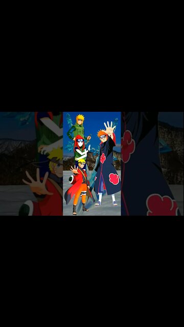 WHO IS STRONGEST?? Naruto, Minato, Khusina VS Akatsuki.#shorts
