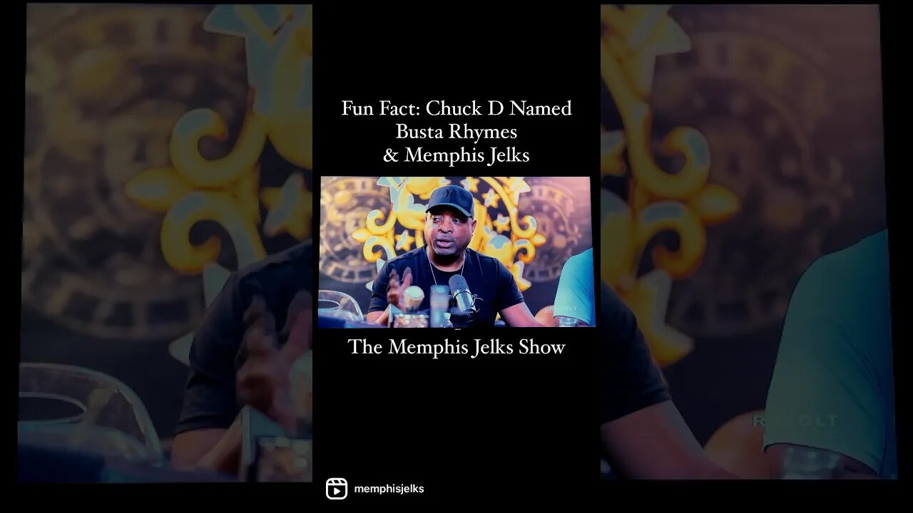 Fun Fact: Chuck D Re-Named Busta Rhymes & MemphisJelks #chuckd #thememphisjelksshow #drinkchamps