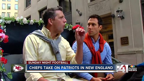 Mick Shaffer, Mike Marusarz break down the Chiefs-Patriots on a carriage ride