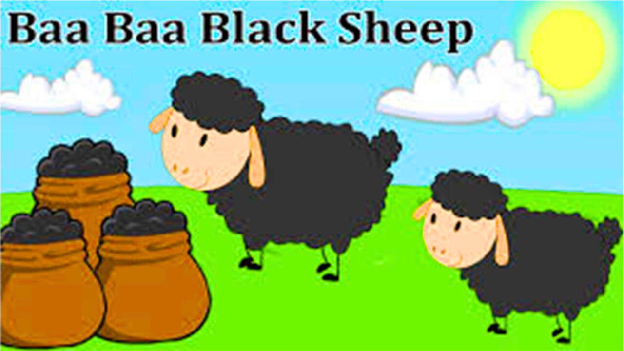 Baa, Baa, Black Sheep, have you any wool? Yes sir, yes sir, Three bags full. Kids Nursery Rhyme