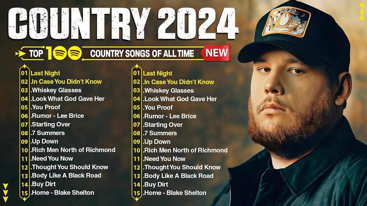 Country Music 2024 🎶 Jason Aldean, Brett Young, Luke Combs, Chris Stapleton, Luke Bryan, Kane Bro