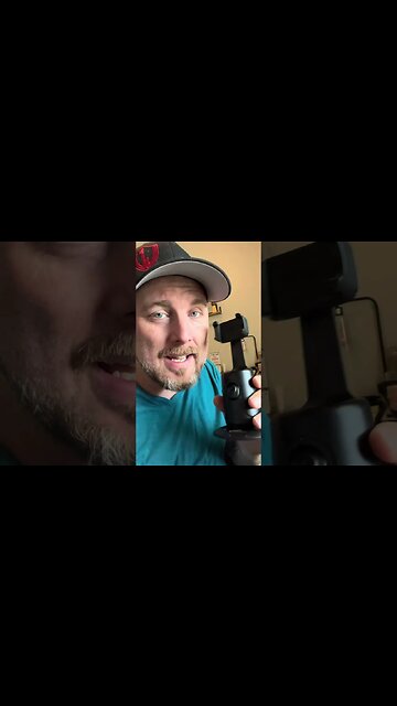 I have a new toy! AI FACE TRACKING TRIPOD #tiktokshop #STEM #robocamerastand #desktopgimbal #ai