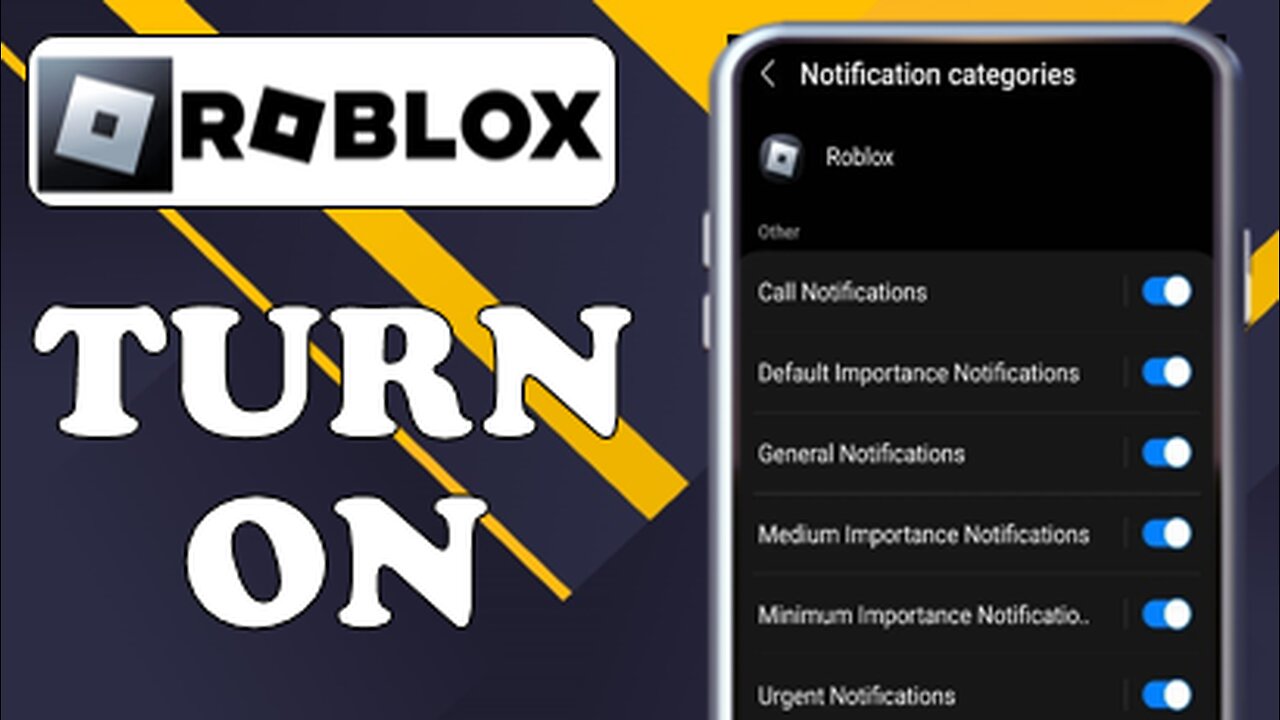 HOW TO TURN ON NOTIFICATIONS ON ROBLOX