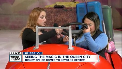 Ryder the car has tricks at Disney on Ice