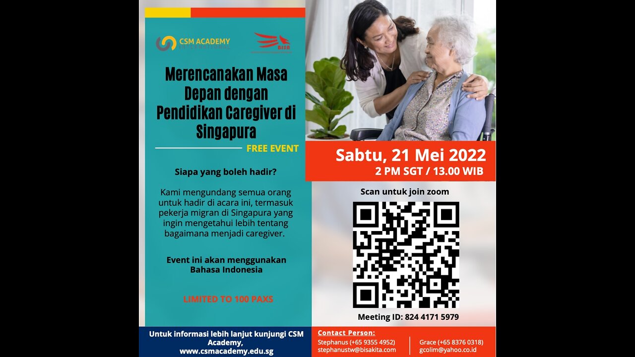 Merencanakan Masa depan Lewat Pendidikan Caregiver di Singapura