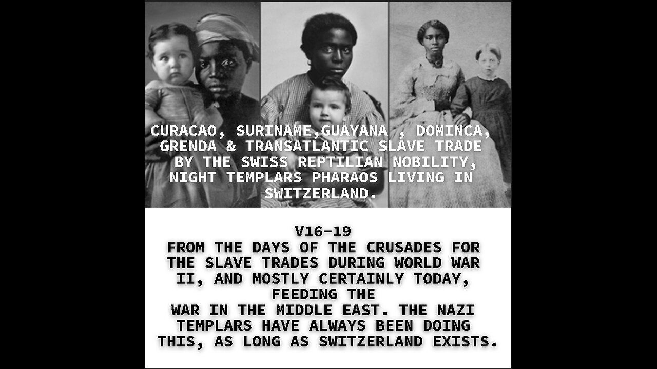 FROM THE DAYS OF THE CRUSADES FOR THE SLAVE TRADES DURING WORLD WAR II, AND MOSTLY CERTAINLY TODAY,