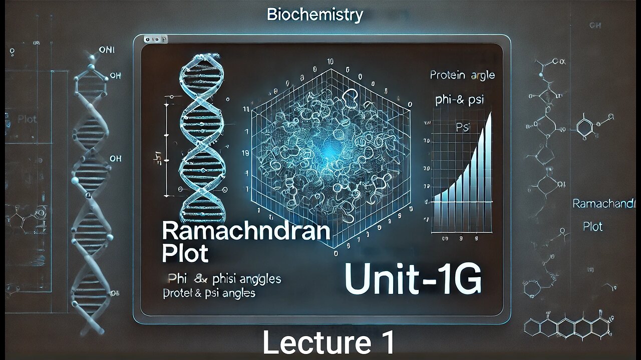 Ramachandran Plot (UNIT -1G) Lecture 1