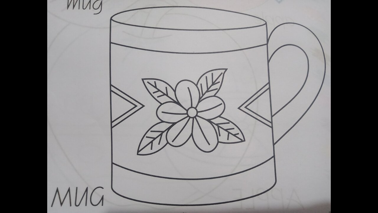 How to make cup drawing with pencil #drawing of mug with led pencil for learners and the easiest way