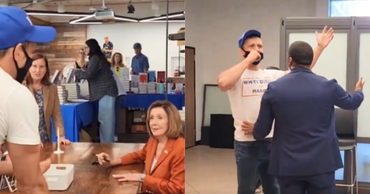 Conservative Comedian Alex Strenger Trolls Nancy Pelosi at Her Book Signing