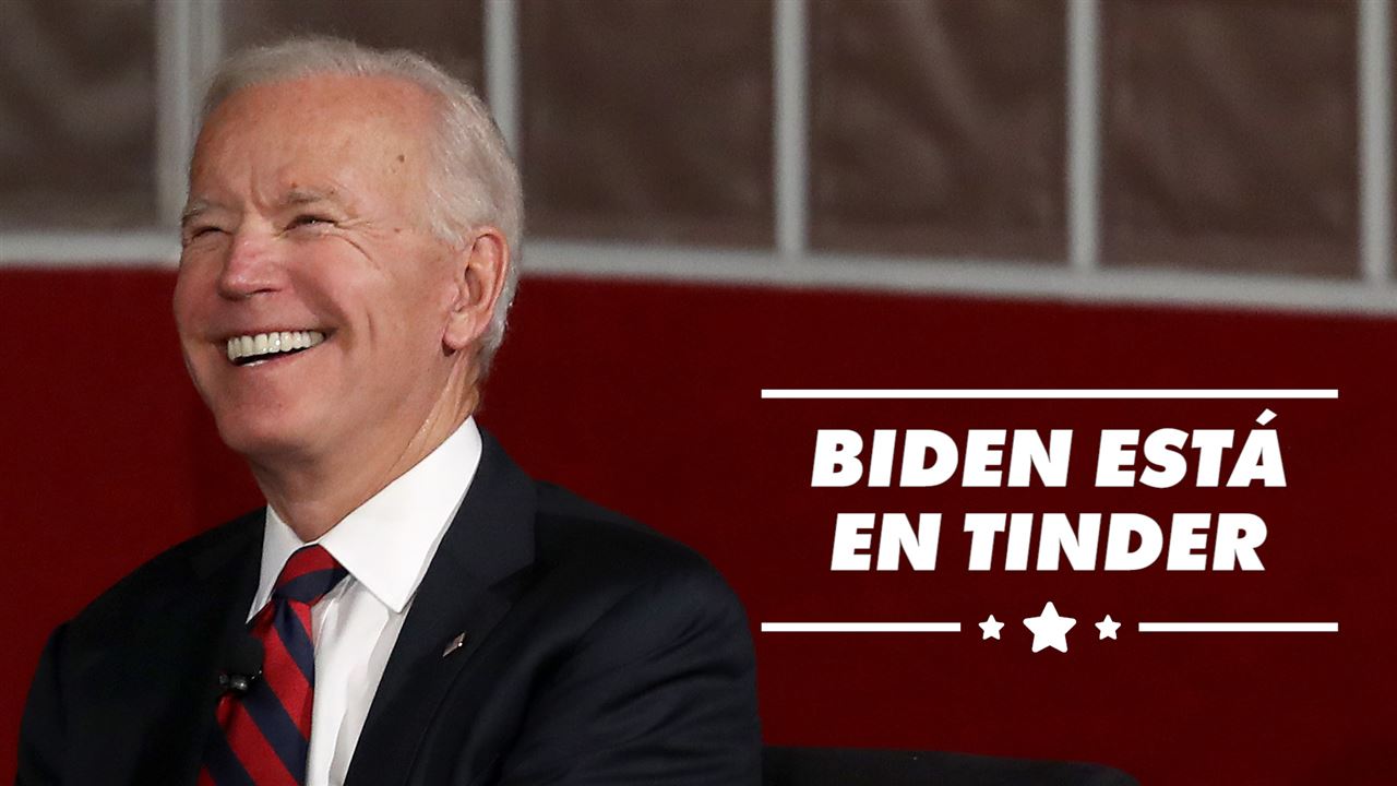 Joe Biden sigue apareciendo en Tinder