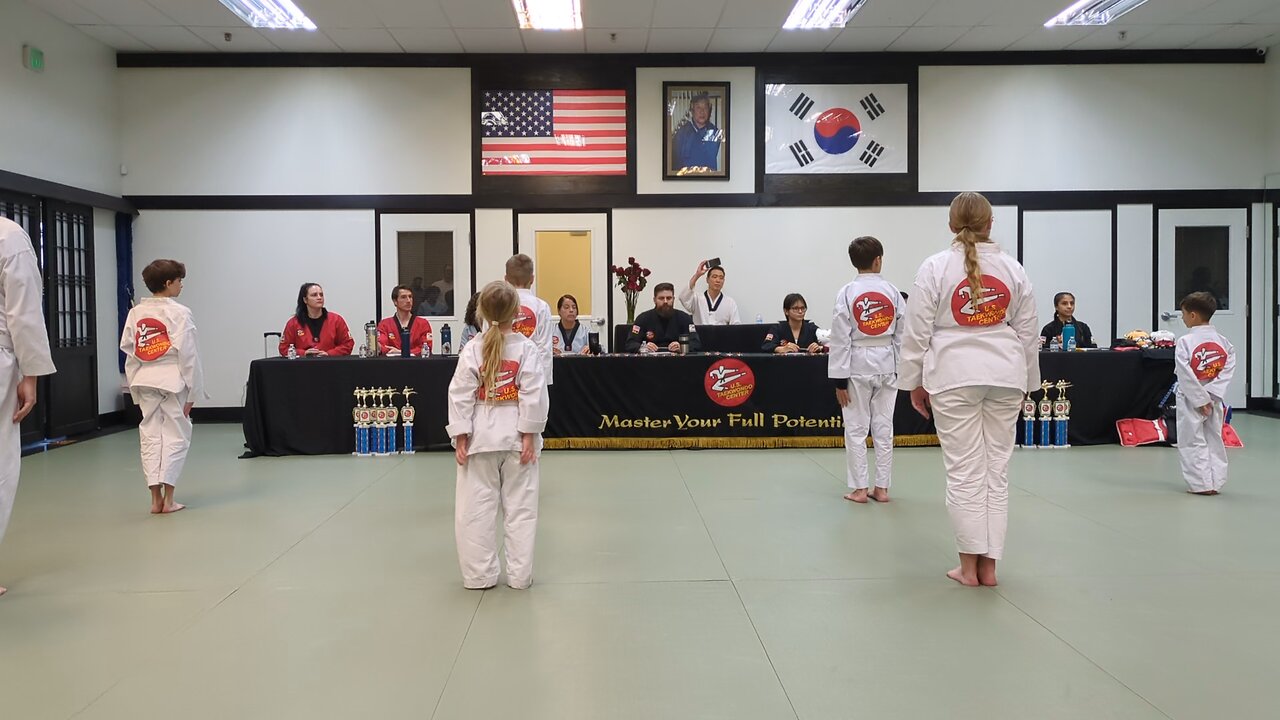 Dima testing for his yellow belt