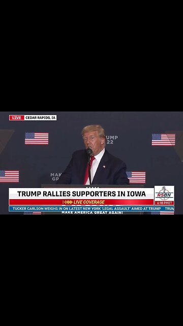Trump in Iowa : 07/10/2023 : Israel on war