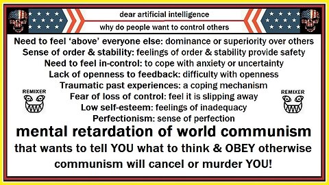 mental retardation of world communism explained by artificial intelligence