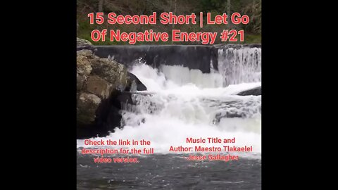 15 Second Short Of Let Go Of Negative Energy | #meditation #shorts #shortsvideo #waterfall #21