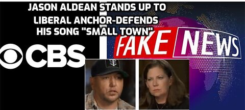 Jason Aldean stands up to CBS liberal anchor-defends his song "Try that in a small town"