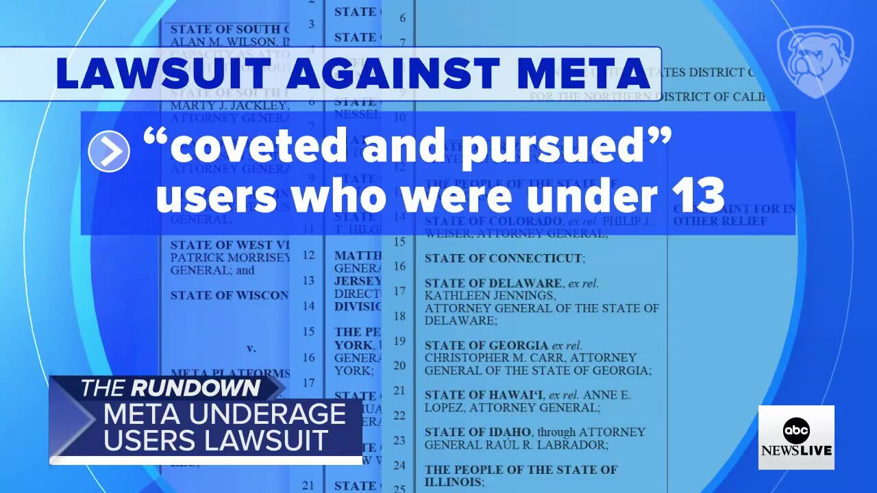 Network Evening Newscasts Suppress Multistate Child Privacy Lawsuit Against Meta