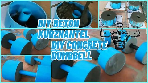 HOMEGYM - DIY Selfmade Concrete dumbbell - Homemade Kurzhantel aus Beton