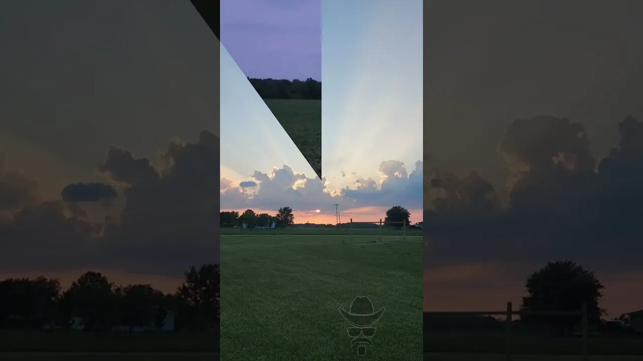 Ohio Sunset and Fireflies - 7/4/23 #Shorts #Sunset #Fireflies