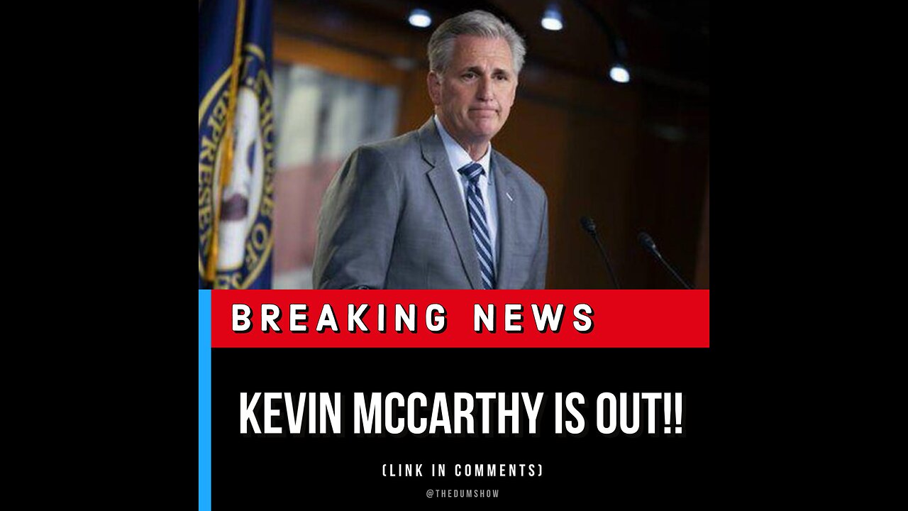 🚨 BREAKING: Kevin McCarthy is OUT as Speaker! Watch!