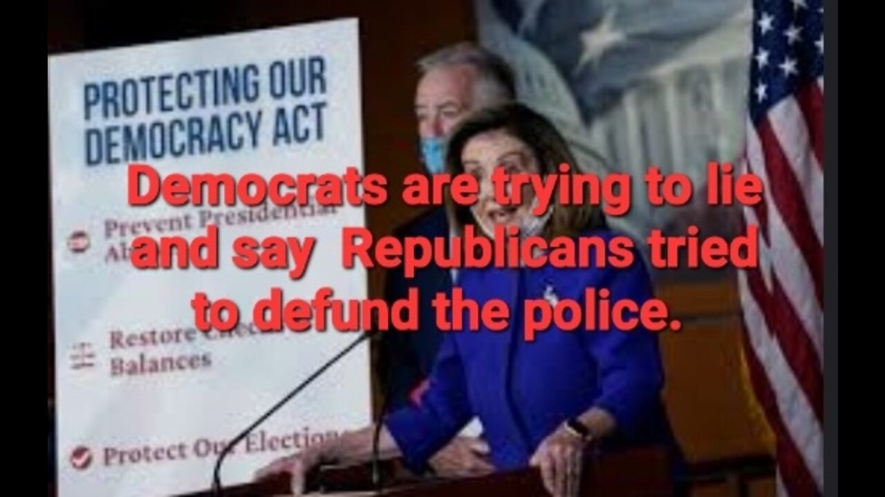 " Which party is responsible for trying to defund the police?